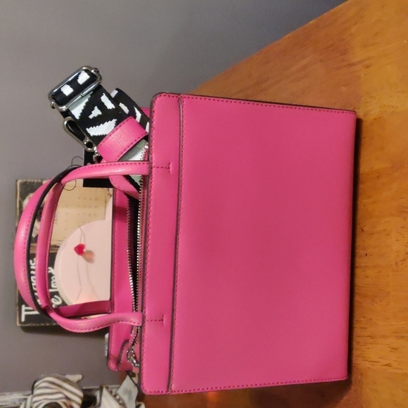 KARL LAGERFELD PARIS, Maybelle Small Crossbody Satchel, NWT, PINK - Picture 5 of 11